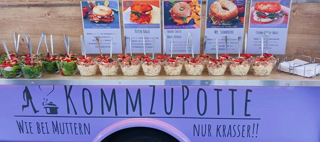 Bagel Foodtruck Catering KommZuPotte