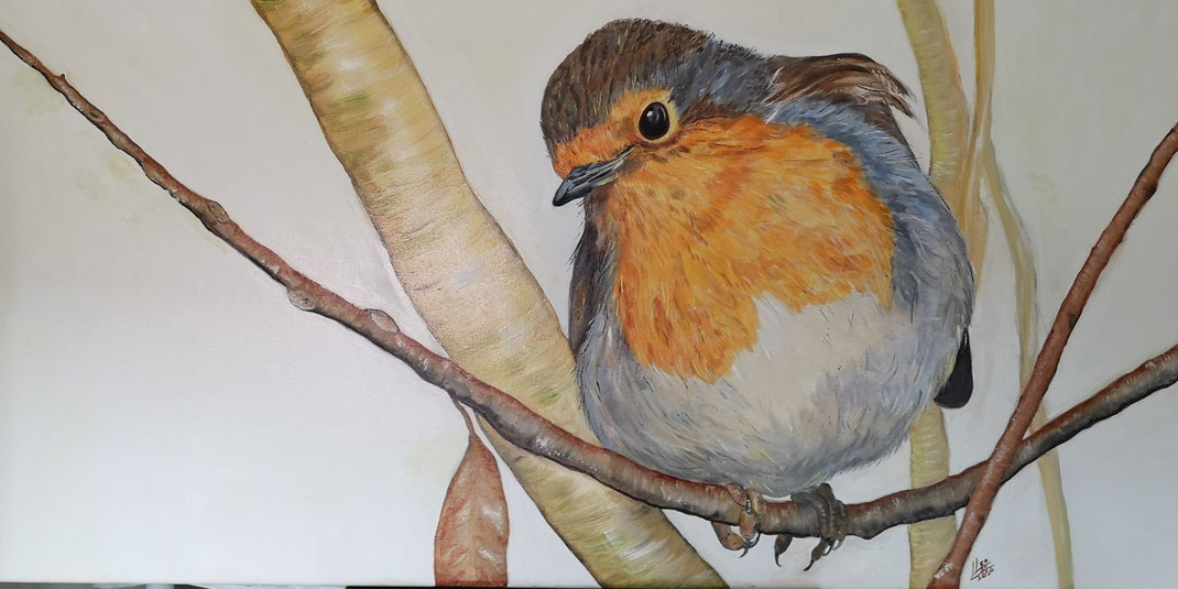 1. Giant robin "Suus"" 120x60 cm