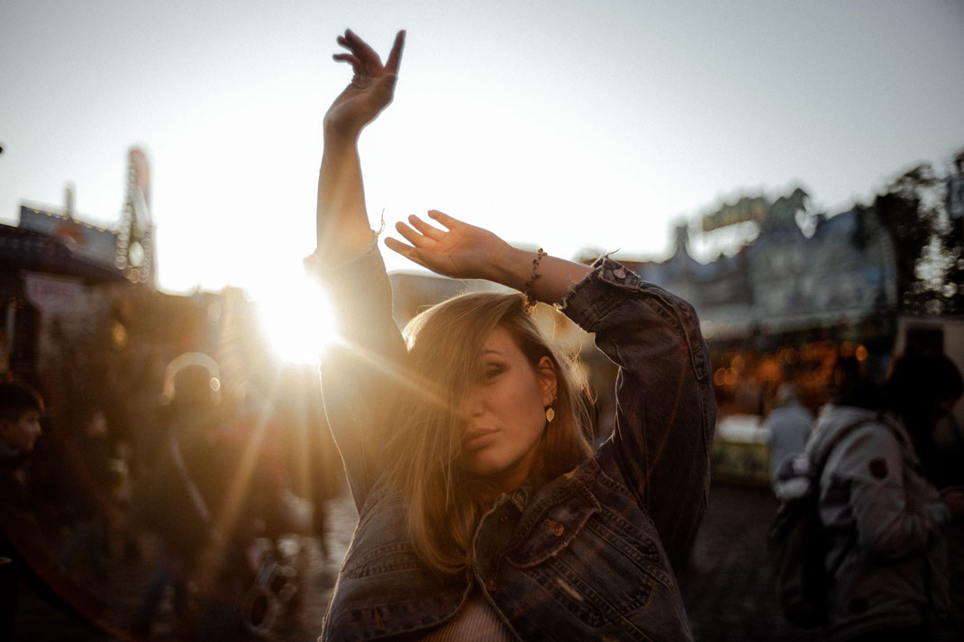 Fotoshooting im Sonnenuntergang in Bremen