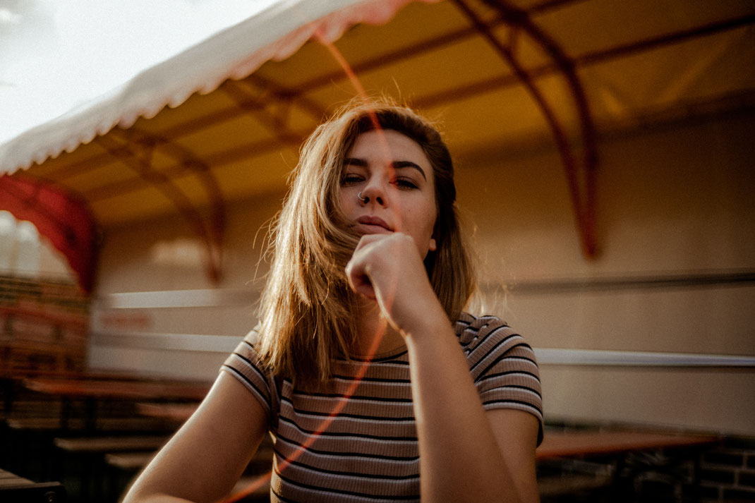 Fotoshooting mit Annabel auf dem Oldenburger Kramermarkt
