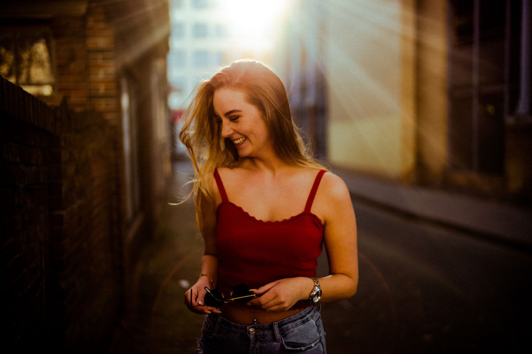 Fotoshooting in einer Oldenburger Straße
