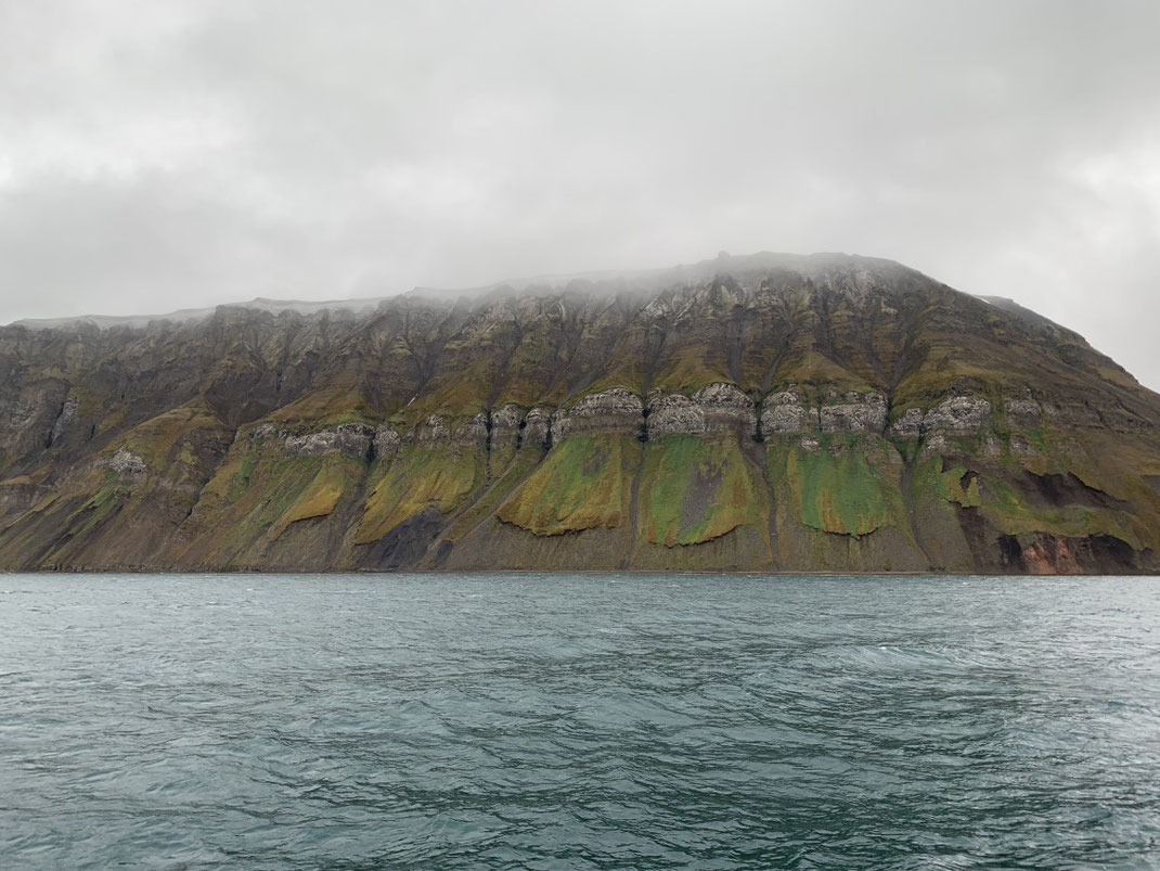 Spitbergen, Svalbard, Islfjord, Grumant, Berg, Formation