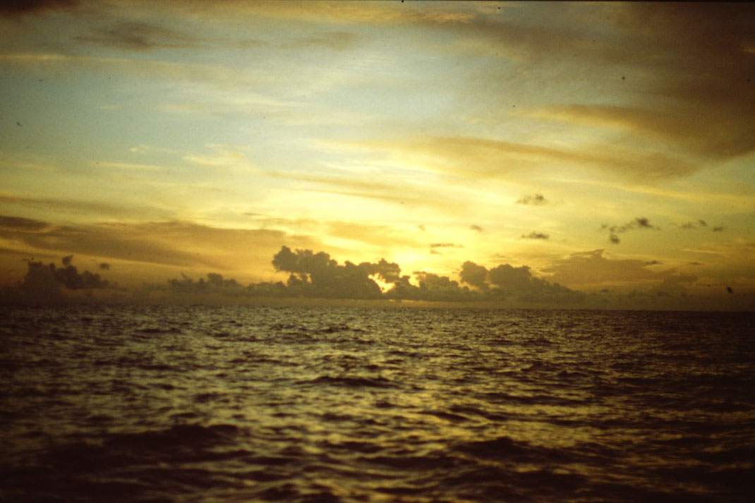 Reisebericht, Reiseblog, Atlantik, Überquerung, Segeltörn, von Senegal nach Brasilien, Abendstimmung, Sonnenuntergang