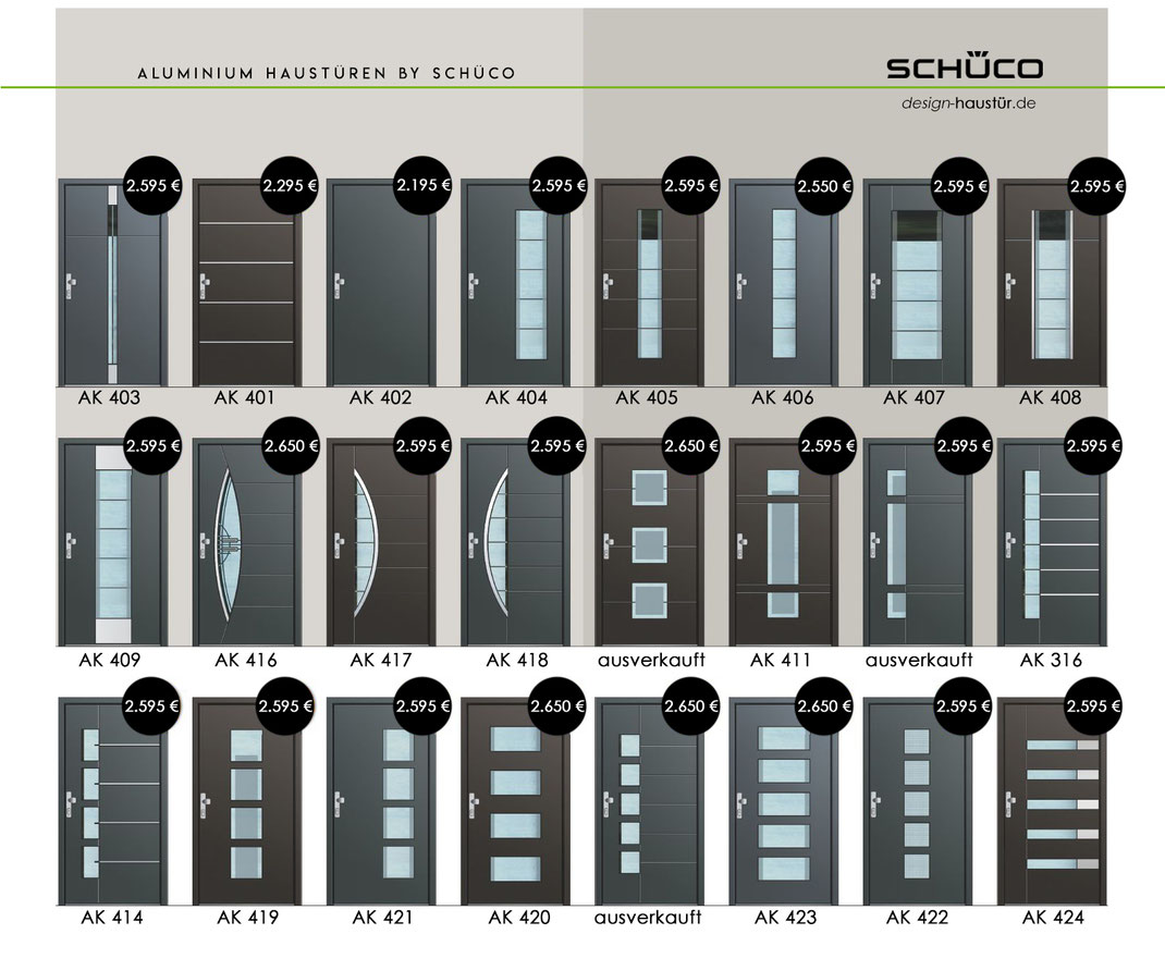 Schüco & Inotherm Haustüren für AluHaustüren