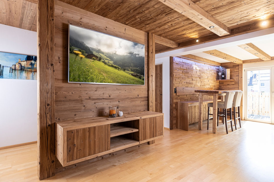 Thermo Fichte Vintage-Holz gehackt
