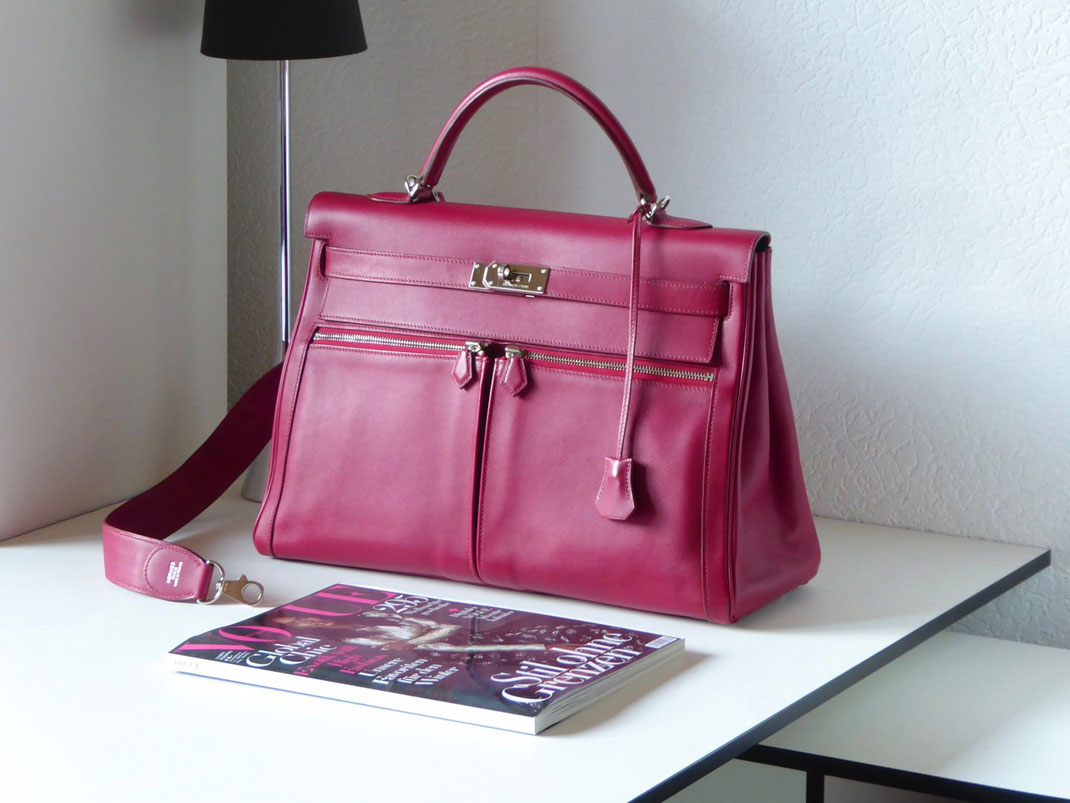 TASCHEN-WELLNESS Berlin | feine Lederpflege | SPA Taschenpflege | Vintage Kelly Bag | Luxury Vintage | Leathercare
