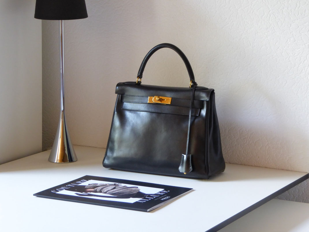 TASCHEN-WELLNESS Berlin | feine Lederpflege | SPA Taschenpflege | Vintage Kelly Bag | Luxury Vintage | Leathercare