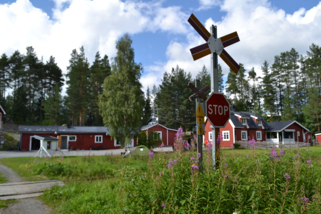 Caming in Åsärna, Kolbacken camping o stugby, langs de Inlandsbanan. 2024
