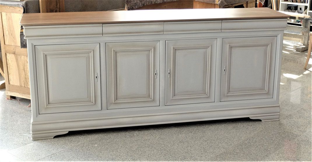 enfilade grand buffet laqué et patiné par anthonee