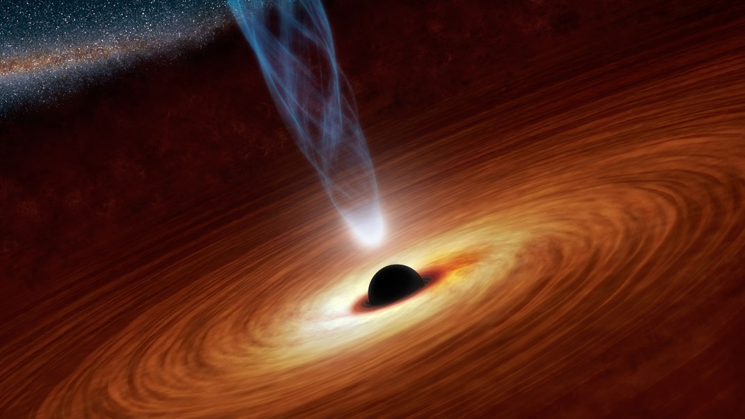Wormholes are holes that open a gap between space and time.