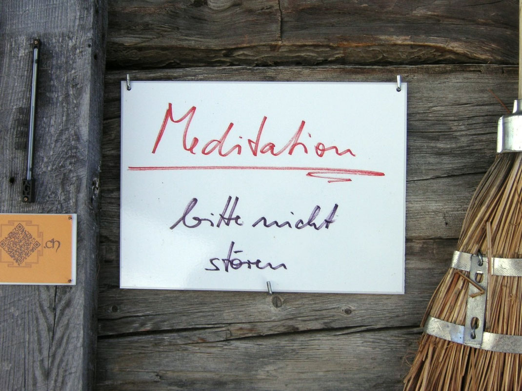 Meditationsschild