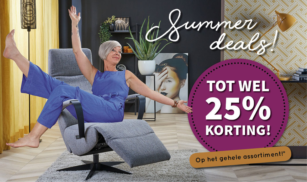 Zomerse actie - tot 25% korting!