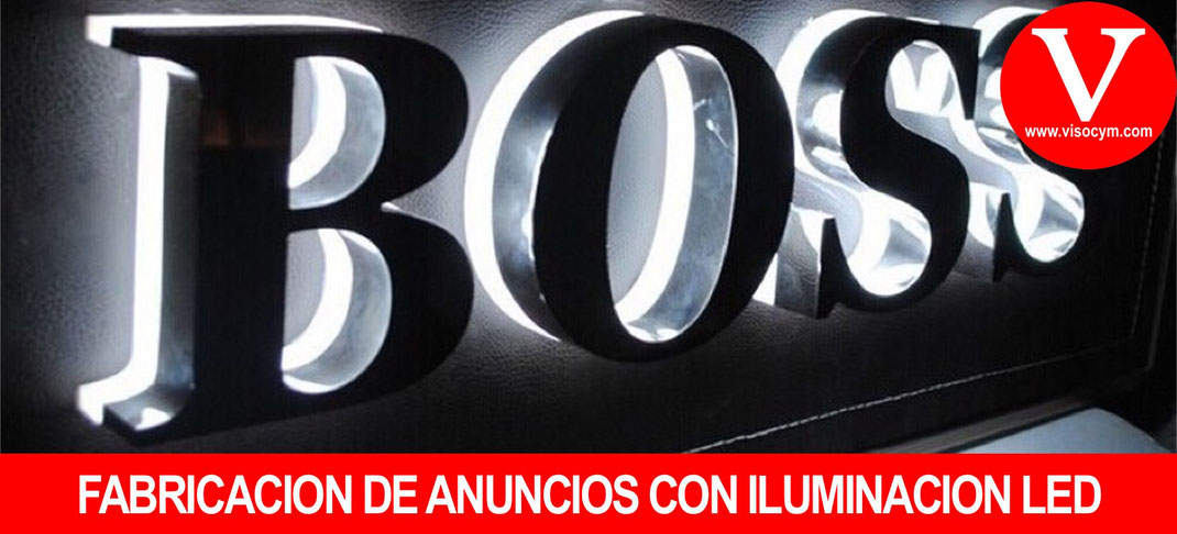 Fabricación de anuncios con iluminación LED