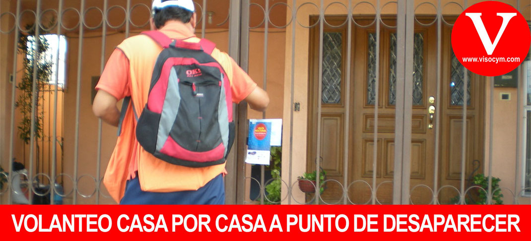 Volanteo casa por casa una actividad a punto de desaparecer