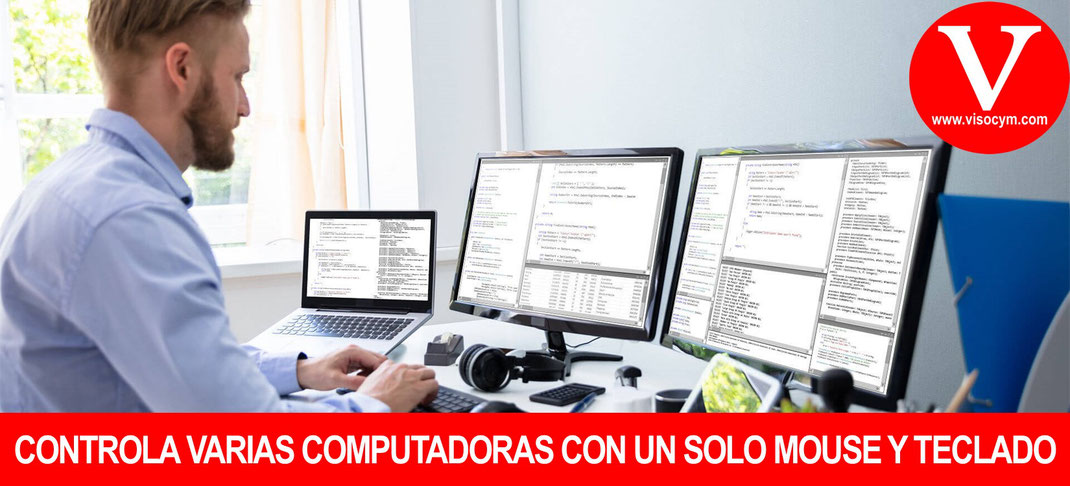 Controla varias computadoras con un solo mouse y teclado