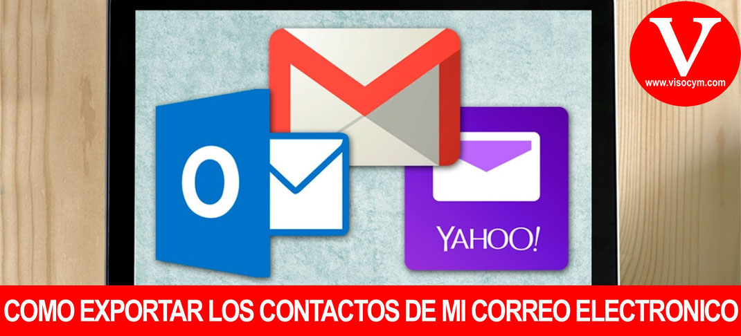 Como exportar los contactos de mi correo electronico