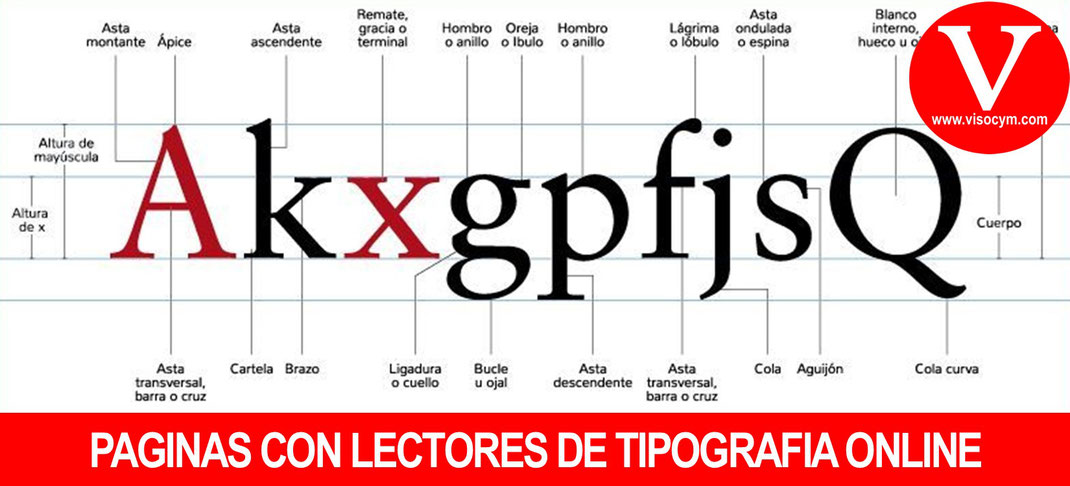 Paginas con lector de tipografias online