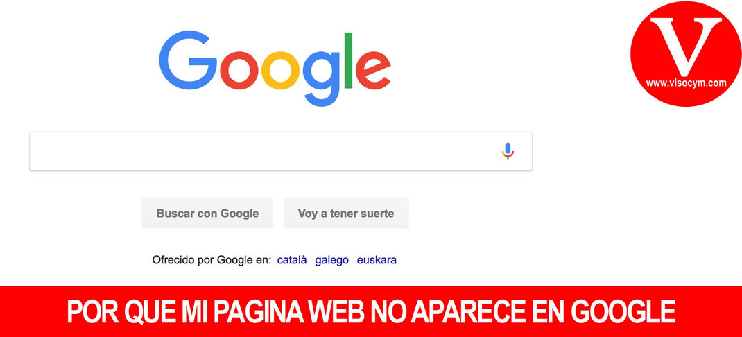 Por que mi pagina web no aparece en Google