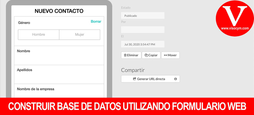 CREAR UNA BASE DE DATOS CON FORMULARIO WEB