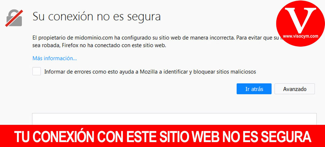 Porque Google marca mi sitio web como NO SEGURO