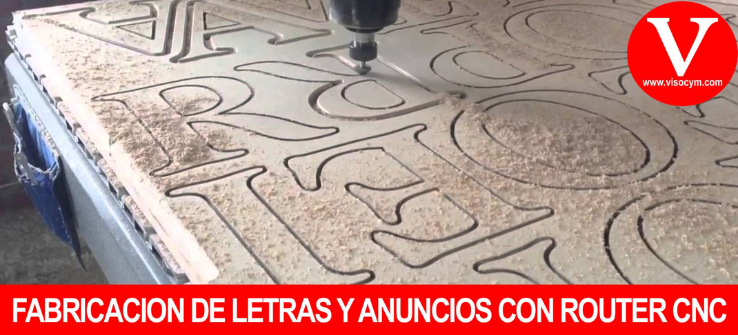 CORTE DE LETRAS 3D CON ROUTER CNC