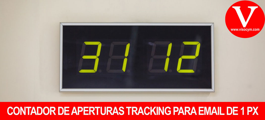 Contador de apertura tracking email pixel 1x1