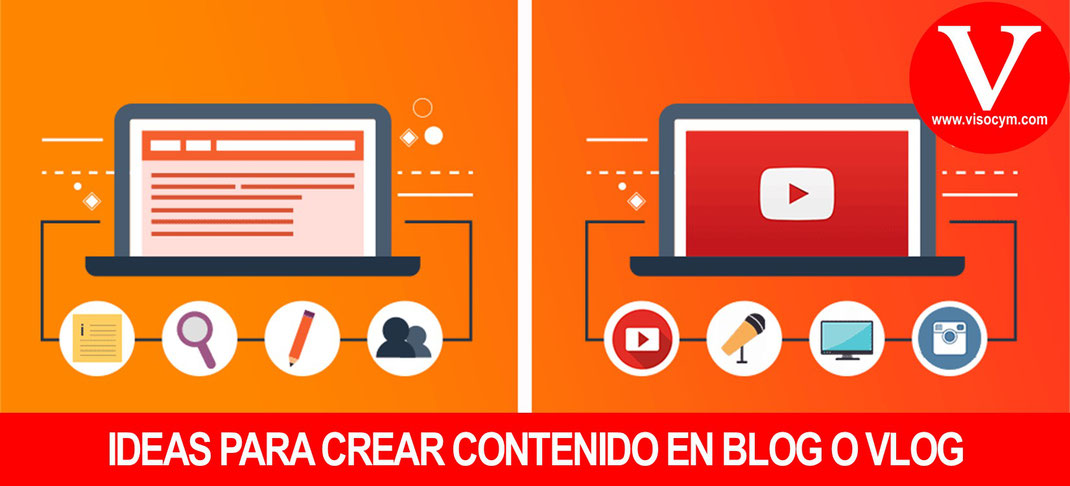 Ideas para crear contenido en blog o videoblog