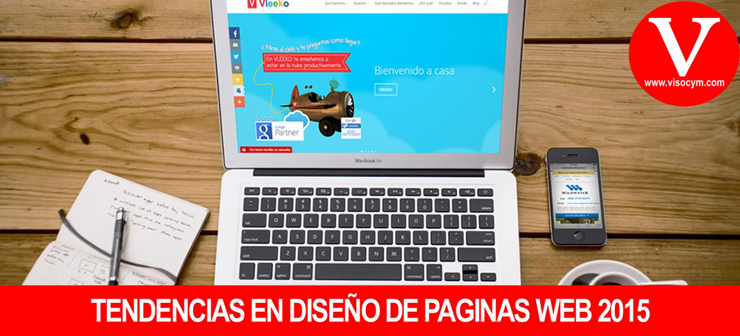 Tendencias en diseño de paginas web 2015