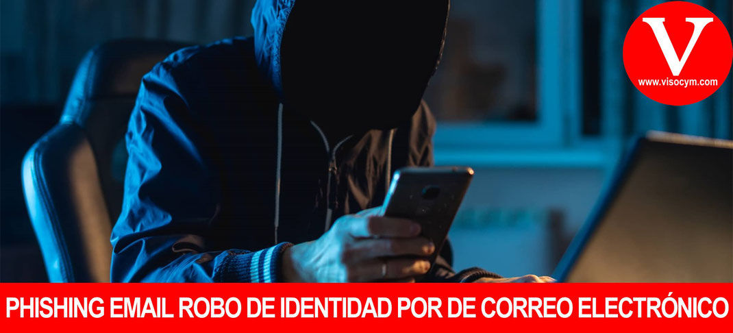 Phishing email robo de identidad por de correo electrónico