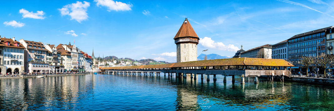 Auch für die SSO Luzern ein wichtiges Wahrzeichen: Die Luzerner Kapellbrücke ©sahachat - stock.adobe.com