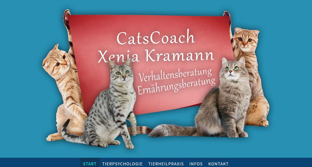 QuickWebDesign - Galerie Webdesign - CatsCoach Xenia Kramann