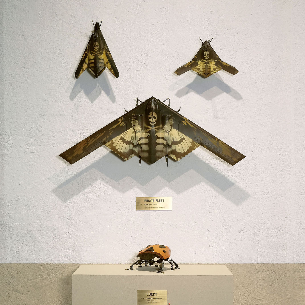 PIRATE FLEET x ARTIFACT / WES 21 / Wes21 / Remo Lienhard / Schwarzmaler / sculptures