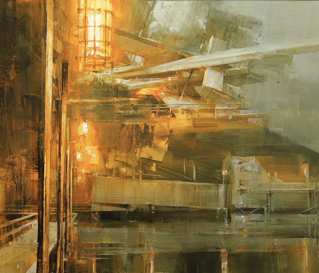 NEST / WES 21 / Wes21 / Remo Lienhard / Schwarzmaler / Contemporary Art / Oil Painting