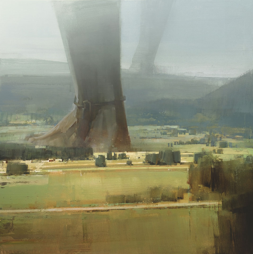 STEP OUT / Wes21 / Remo Lienhard / Schwarzmaler / Contemporary Art / Oil Painting / 2022