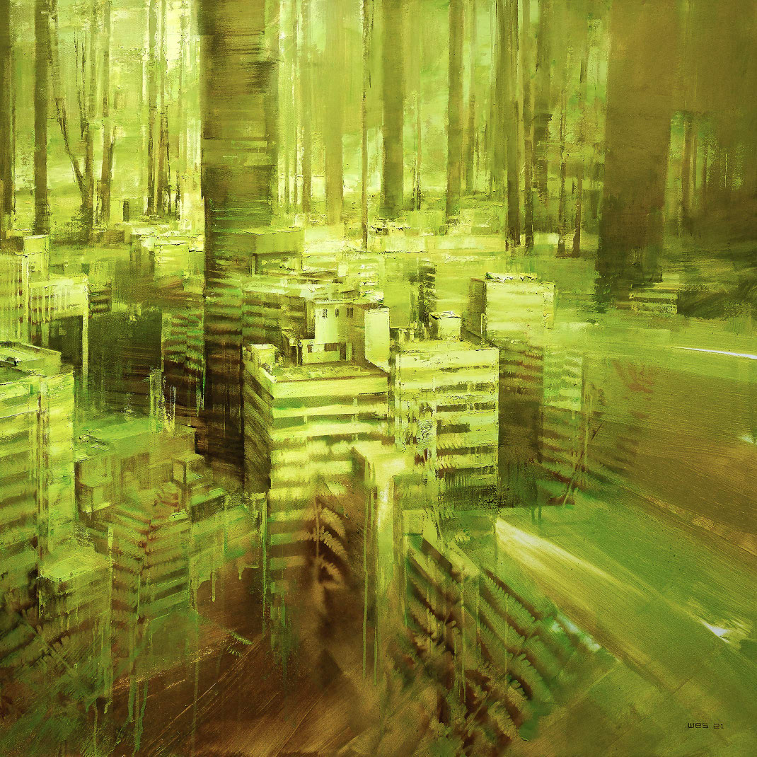 REWILD / WES 21 / Remo Lienhard / Schwarzmaler / contemporary artwork / original painting / copyright / all rights belong to the artist