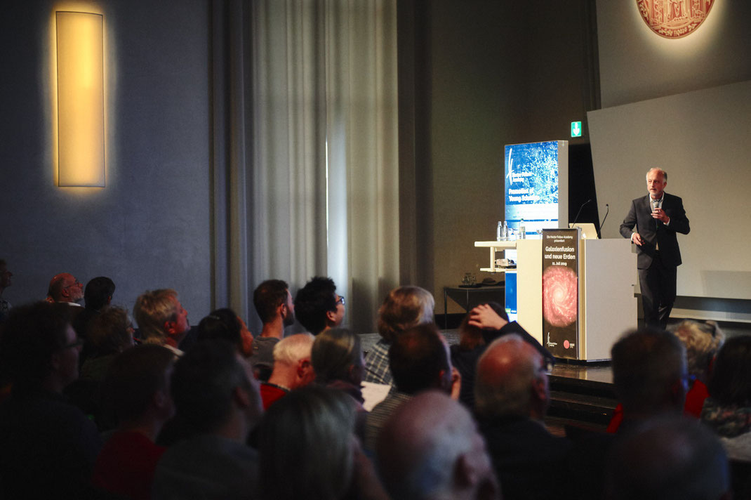 Hector Fellow Academy: View across the audience towards the stage during a scientific event.