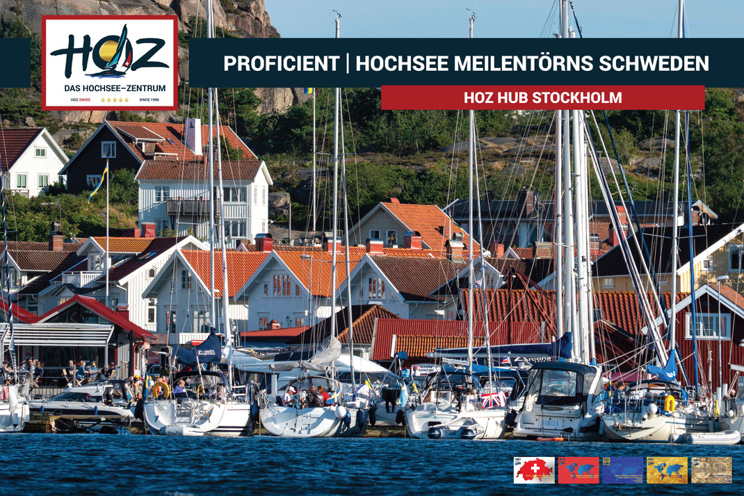 HOZ HOCHSEEZENTRUM | HUB Stockholm | Segeltoern Schweden | Meilen fuer den Hochseeschein | www.hoz.swiss