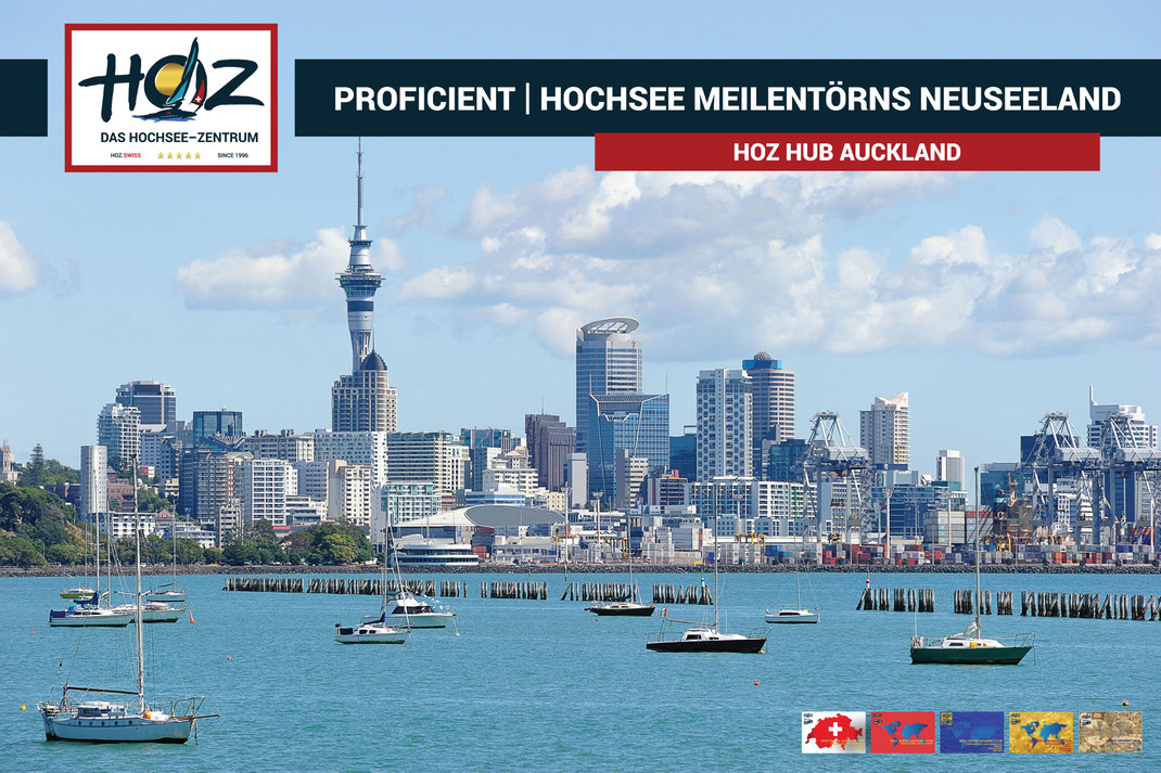 HOZ HOCHSEEZENTRUM | HUB Auckland | Segeltoern Neuseeland | Meilen fuer den Hochseeschein | www.hoz.swiss