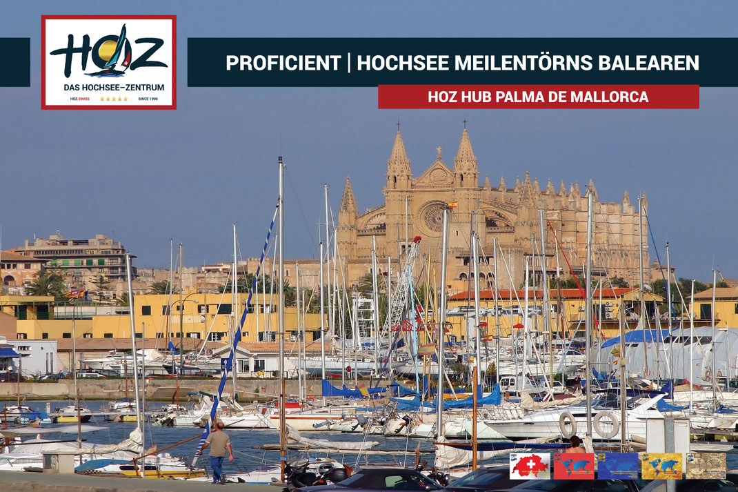 HOZ HOCHSEEZENTRUM | HUB Palma de Mallorca | Segeltoern Balearen | Meilen fuer den Hochseeschein | www.hoz.swiss