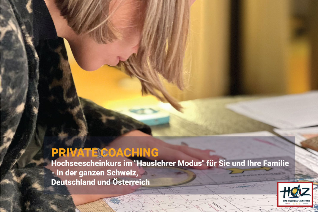 Private Coaching im Hauslehrer-Modus der HOZ für den Schweizer Hochseeschein, individuelle Betreuung für Familien in der DACH-Region