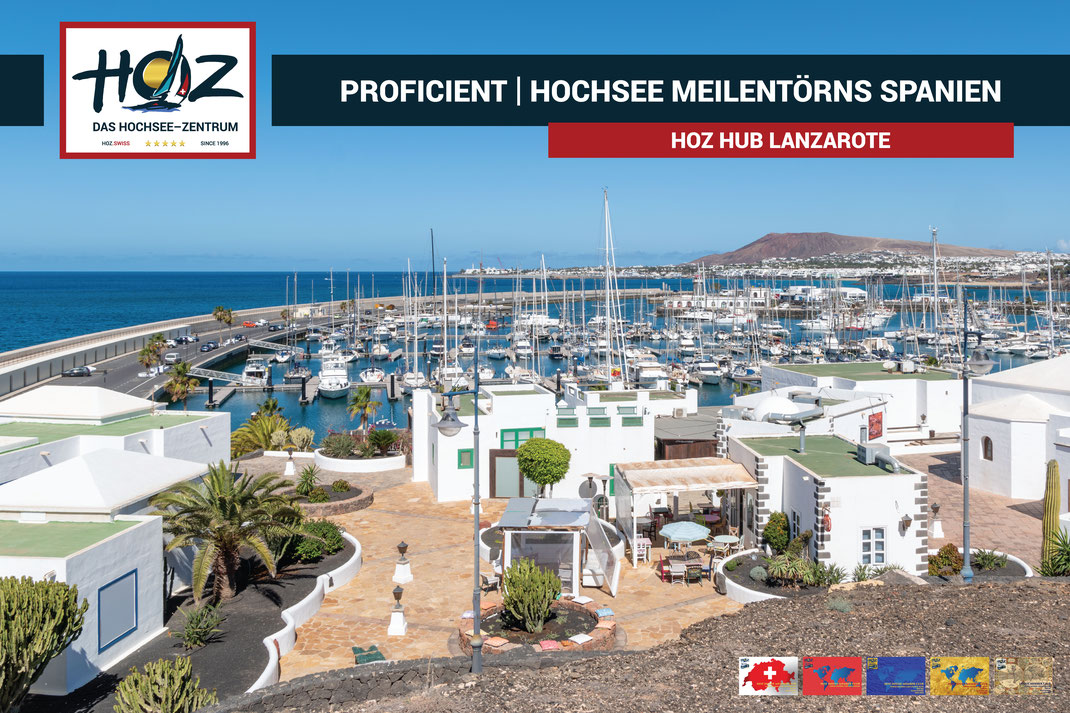 HOZ HOCHSEEZENTRUM | HUB Lanzarote | Segeltoern Kanaren | Meilen fuer den Hochseeschein | www.hoz.swiss