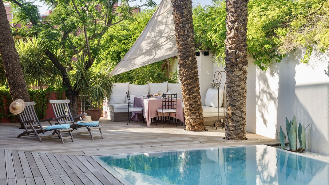 Sublime villa privée à louer dans le centre de Marrakech pour 8 personnes