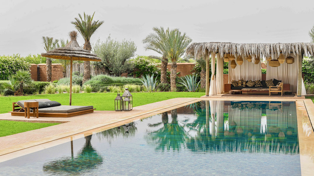 Location villa 4 chambres à Royal Palm Marrakech à partir de 1000€ la nuit · Hammam · Fitness · Personnel inclus