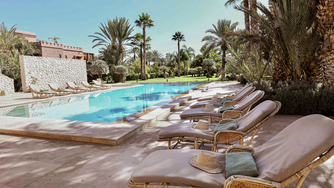 Villa à louer pour 12 personnes à Marrakech avec piscine chauffée et hammam