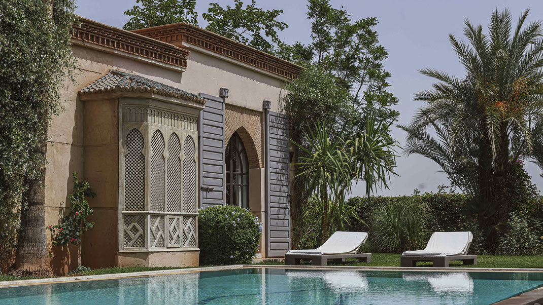 Location villa privée sur le golf d'Amelkis à Marrakech pour 8 personnes avec Spa