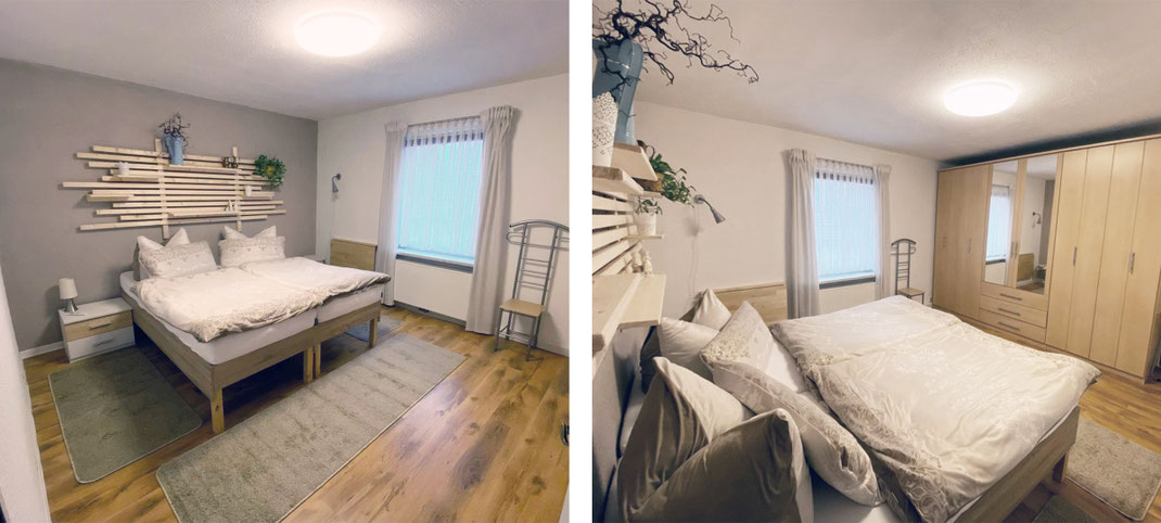 Großzügiges Schlafzimmer mit Doppelbett