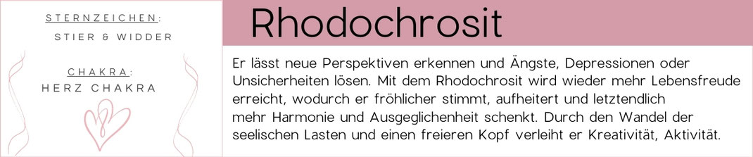 Edelstein Beschreibung Rhodochrosit Grafik