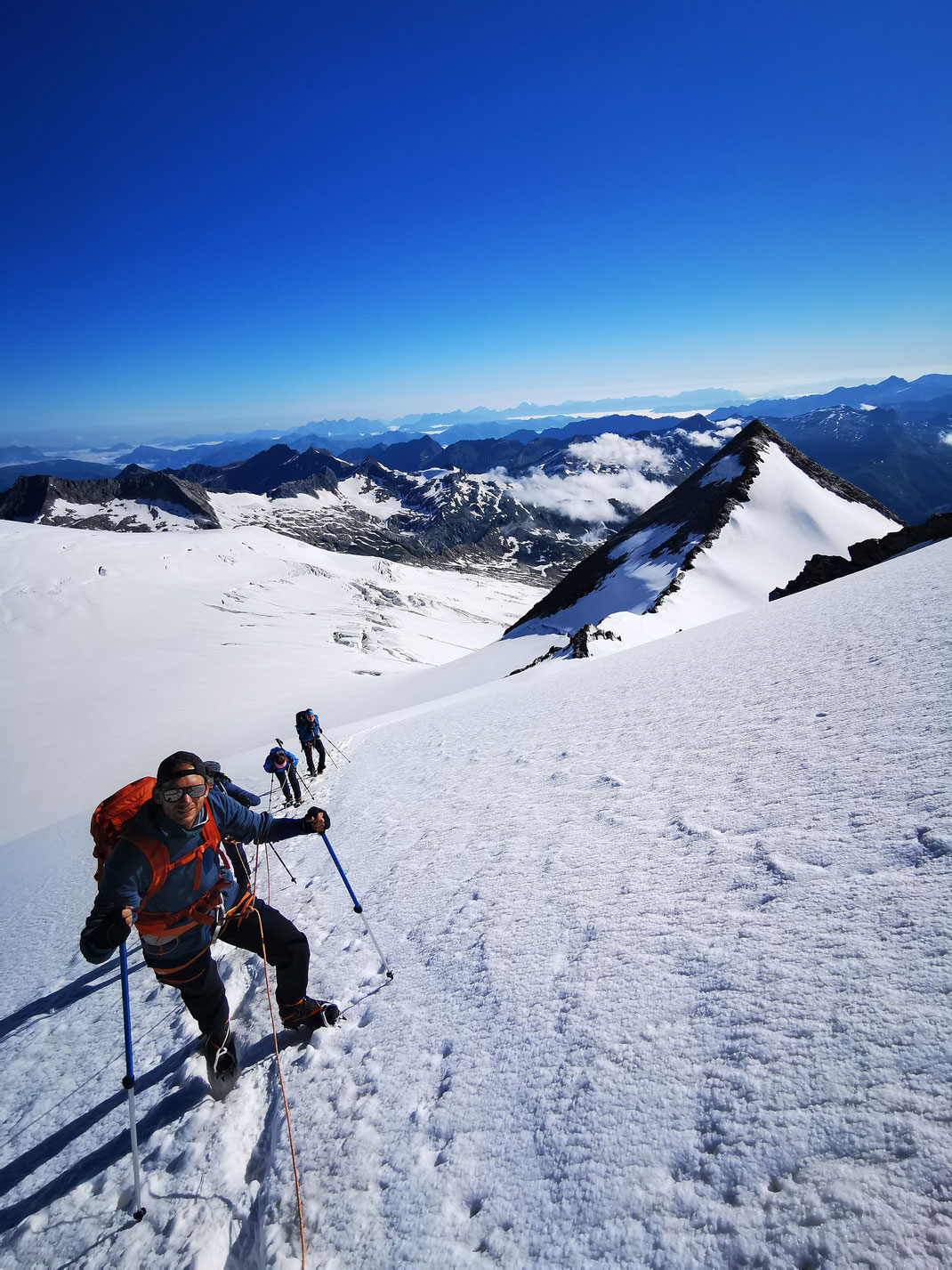 Steiler Anstieg zum Rainerhorn