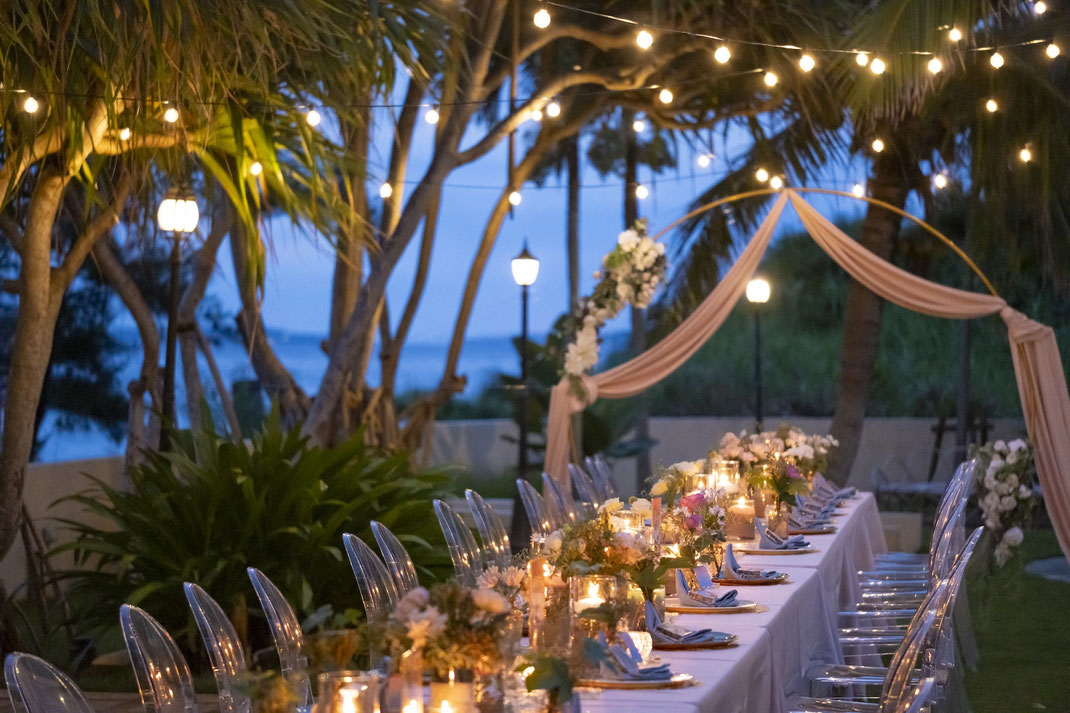 beach ceremony - garden ceremony - garden party