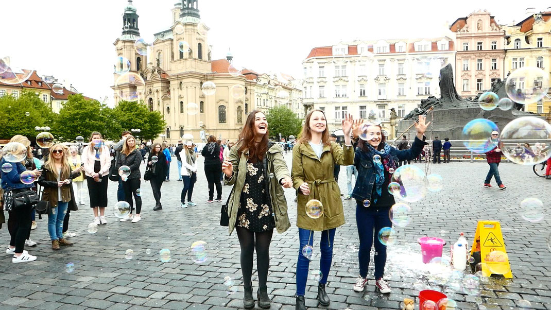 Prag Altstadt Straßenkünstler